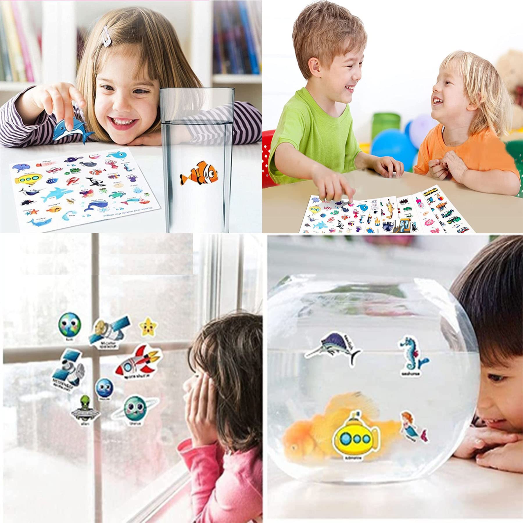 Libro Adesivo Riutilizzabile Per Bambini 2-4 Anni - Tema Halloween, Con Manico, Gioco Creativo - 5