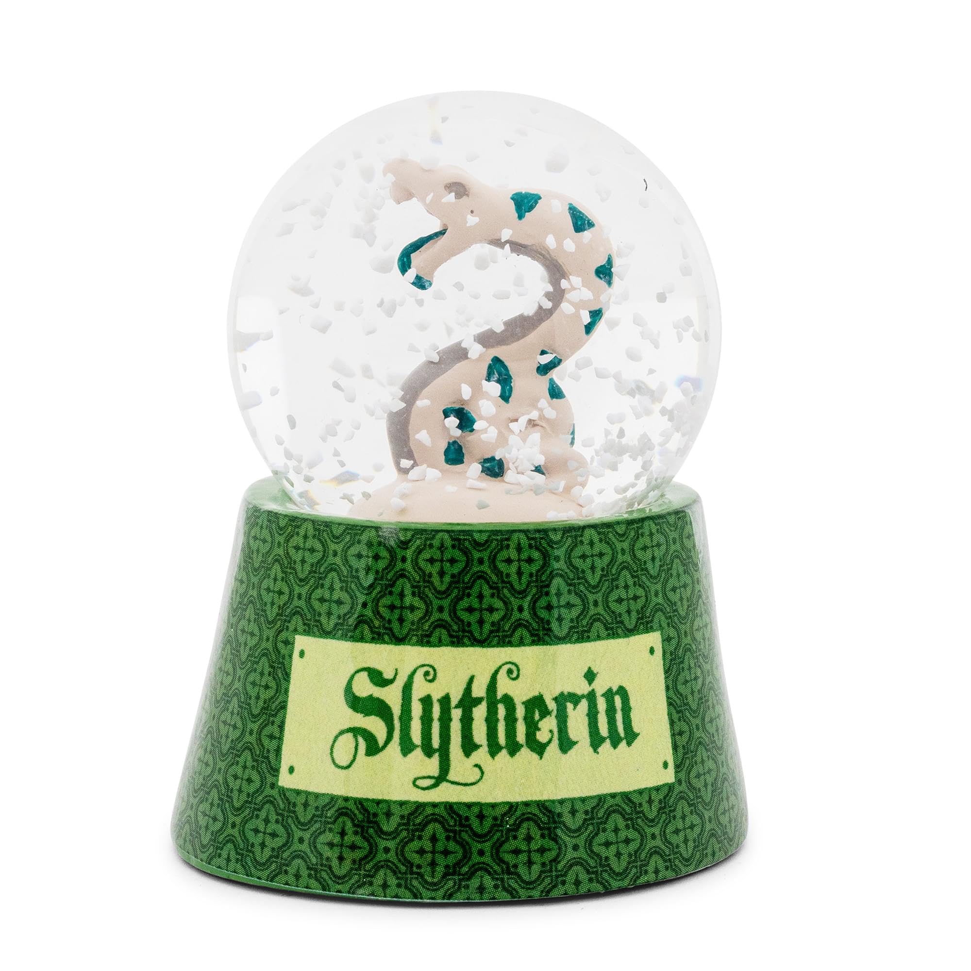 Silver Buffalo Harry Potter Slytherin Snake Boxed 45mm Light Up Snow Globe in Retail Box