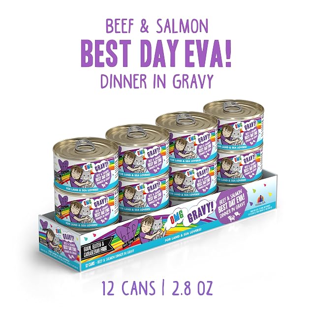 Foto 2 de 8 de Weruva B.F.F. OMG - Best Feline Friend Oh My Gravy! Comida húmeda Natural sin Cereales para Gatos enlatados…