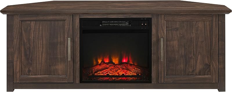 Crosley Furniture Camden Corner Fireplace TV Stand Fits 65"+ TVs image 2