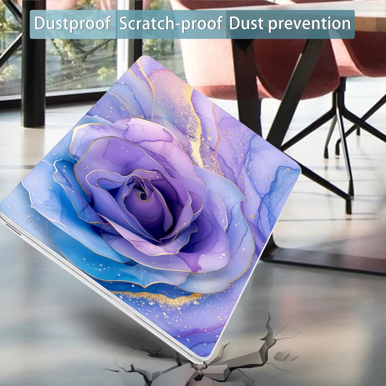Mektron Case for 2026 MacBook Neo 13-inch A18 Pro chip A3404 Laptop Cover with 13-inch (Diagonal) Liquid Retina Display+ Keyboard Cover+ Screen Protector, Rose Marble