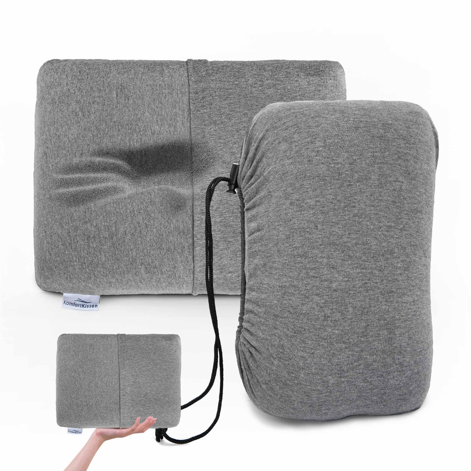 Cuscino ergonomico da campeggio con memory foam, 30 x 40 cm, cuscino in memory foam da viaggio