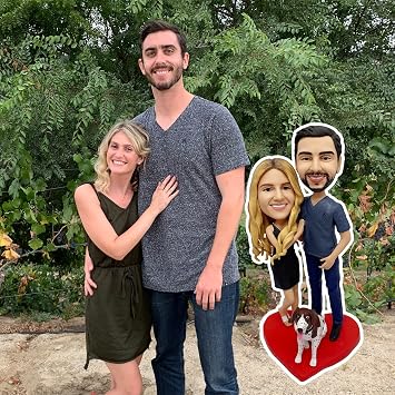 6" Full Custom Bobblehead Figurine Couple Wedding Personalized Gifts for Boy Friend Bobble Head Figure Handmade Gift for Bestfriend