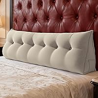 Vista 12 de WOWMAX Cabecero de Cama Multifuncional con Almohada Tapizada Doble, Cabecero para Dormitorio Individual XL, Portátil para Dormitorio Universitario