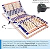 electric slatted frame 100% BEECH - head and. Foot part electrically adjustable - SHOULDER MILLING 7 zones 44 spring strips hardness regulation middle belt - motor Comfort 44® - fully assembled (90x200)
