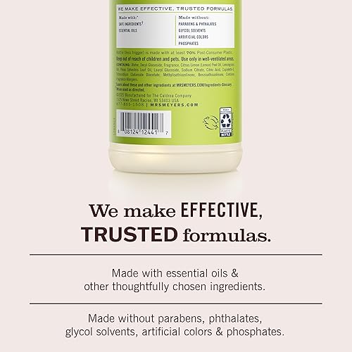 Miniatura 5 de MRS. MEYER'S Clean Day - Spray limpiador multiusos, limón verbena, 16 onzas líquidas