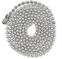 Vista 8 de 20 Piezas Cadenas de Cuentas de Acero Inoxidable de 30 Pulgadas Collares de Cadena de Bolas