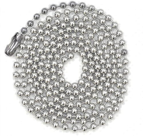 Miniatura 8 de 20 collares de cadena de cuentas de acero inoxidable de 30 pulgadas