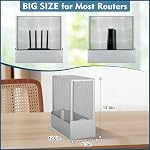 Large WiFi Router Cover, About 90% of WiFi Router Emf and 5G is Blocked, Allows Uninterrupted Use, Shielding WiFi Router Emf Faraday Cage, WiFi Router Cover Emf Protection, Two Year Warranty