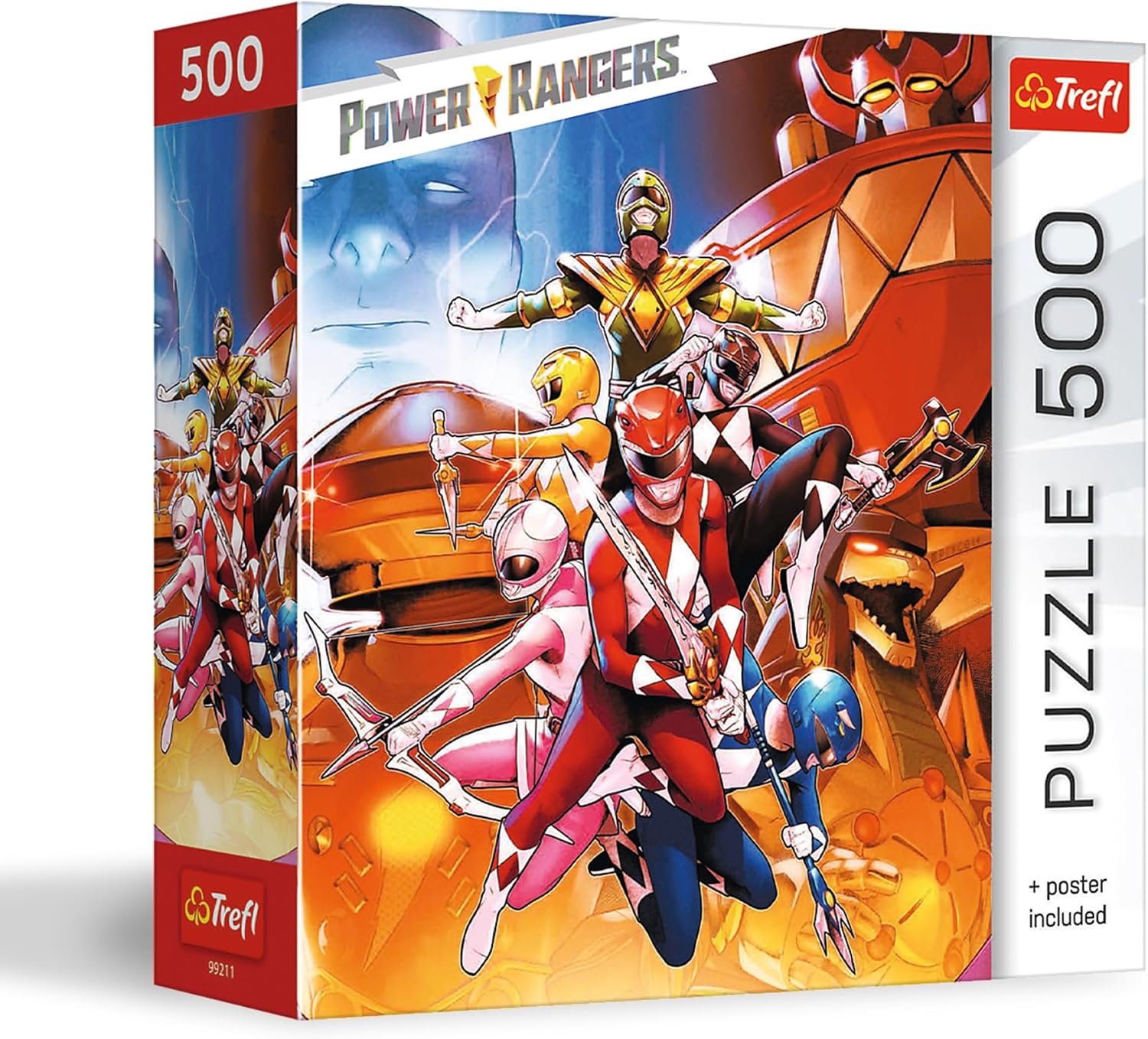 Trefl Power Rangers - Undefeated Power Rangers - 500 Piece Jigsaw Puzzle 18.9" x 13.4" DIY Puzzle, Creative Fun, Classic Puzzle for Adults and Children from 10 Years Old