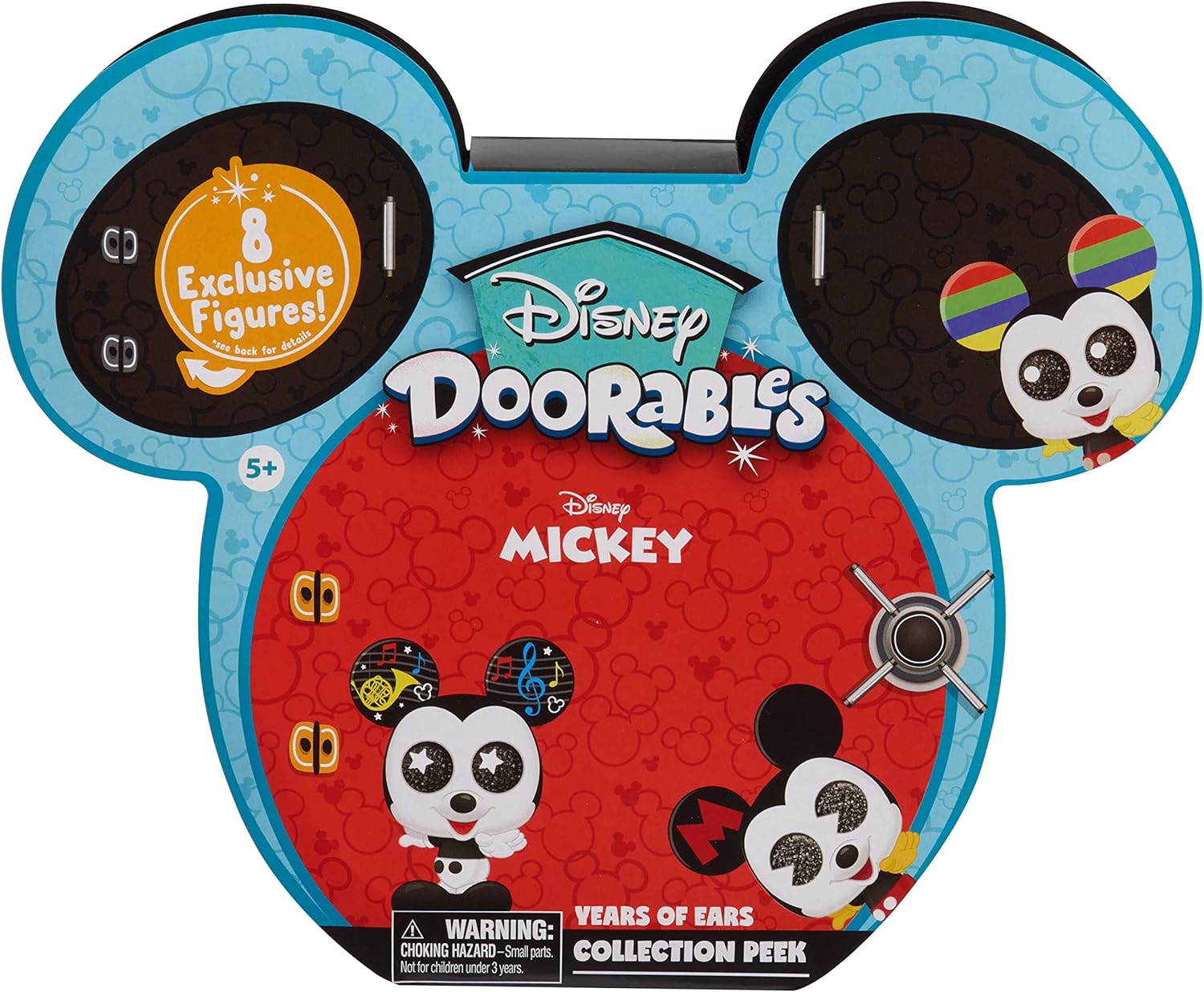 Disney Doorables Mickey Mouse Years of Ears Collection Peek, Includes 8 Exclusive Mini Collectible Figures, Styles May Vary, Kids Toys for Ages 5 Up by Just Play