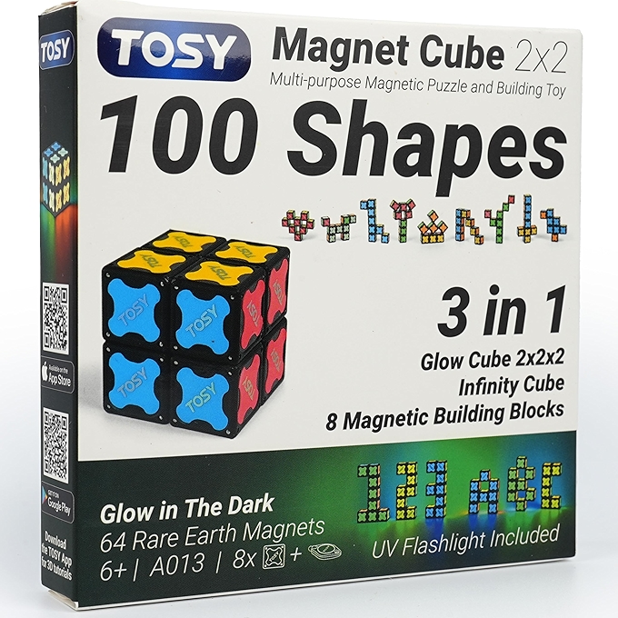 TOSY Magnet Cube: A Versatile Magnetic Puzzle and Infinity Cube for STEM Play