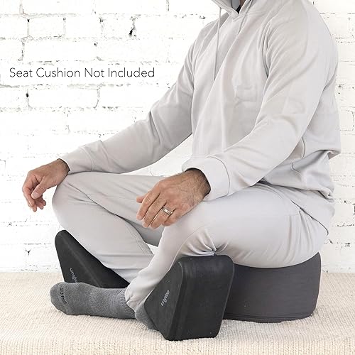 Miniatura 4 de Ungloo Cuñas de bloque de yoga de apoyo para meditación sentada eleva las rodillas, reduce la presión de la cadera y mejora la postura de las