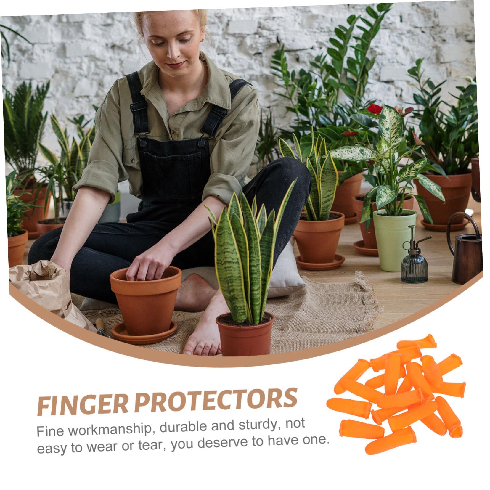 FOMIYES 300 Pcs Wear-Resistant Non-Slip Finger Cots Latex Finger Covers Anti-Skid Finger Covers Labor Finger Covers Durable Finger Covers Fingertips Covers Wear-Resistant Finger Protectors