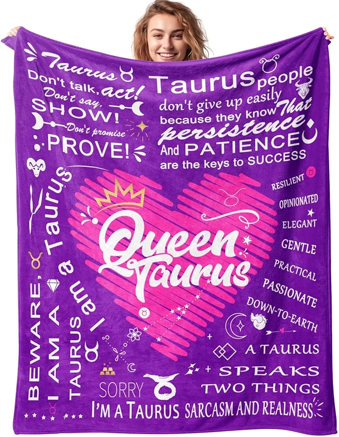 Taurus Zodiac Throw Blanket - 50
