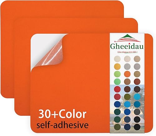 Miniatura 20 de Parche de Reparación de Lona 9×11 Pulgadas 3 Piezas Impermeable Autoadhesivo Parche de Reparación de Tela para Tiendas de Campaña, Cubierta de Gris