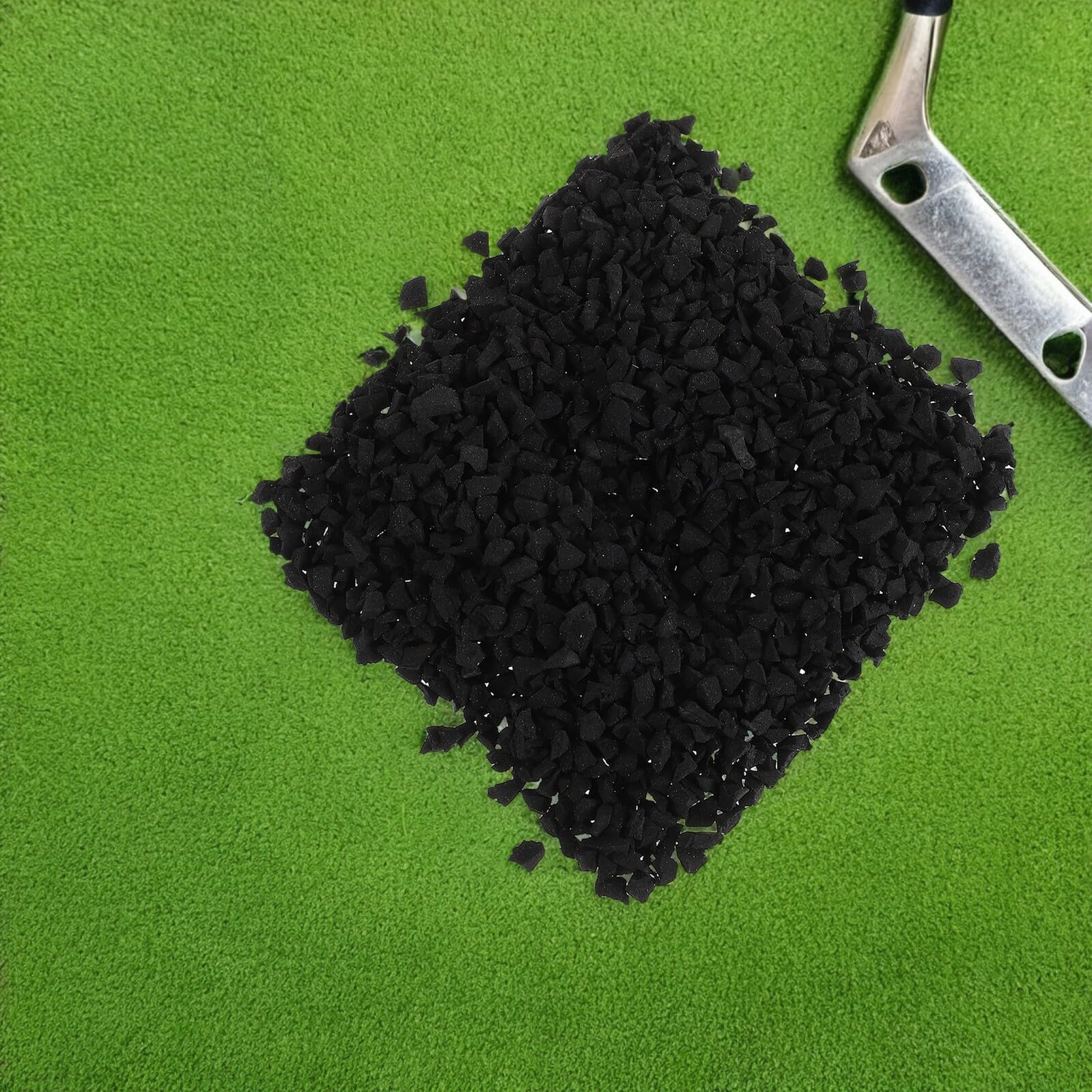 Artibetter Gummigranulat als Wetterbeständiges Füllmaterial für Kunstrasen und Sportplätze 1kg Sack Recycelte Gummipellets mit Fortschrittlichem Drainagesystem
