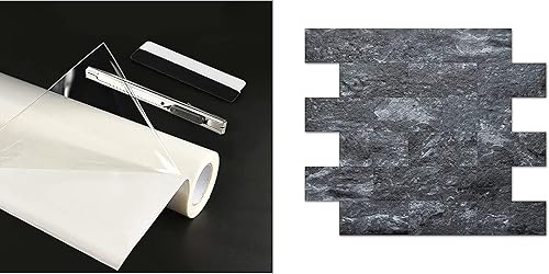 Art3d Hoja de cinta de doble cara con protector contra salpicaduras para despegar y pegar