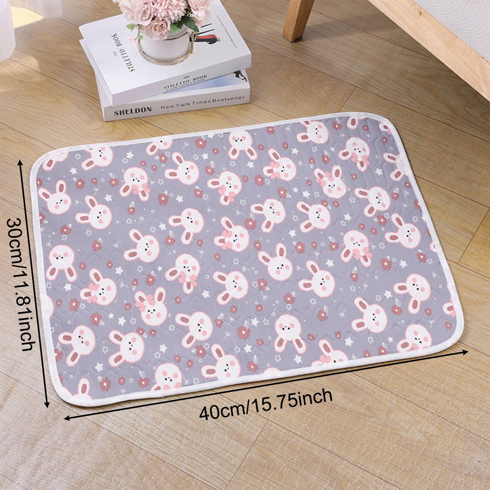 2Pcs Tappetino Refrigerante per Coniglio, 40x30cm Tappeto Refrigerante per Coniglio, Tappetino Rinfrescante per Conigli, Cincillà, Criceto Porcellino d'India e Altri Piccoli Animali Domestici