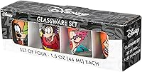 Vista 7 de Silver Buffalo Disney Una película Goofy - Juego de 4 mini vasos con personajes de Goofy, Max Goof, Roxanne y Bobby Zimuruski, 1.5 onzas
