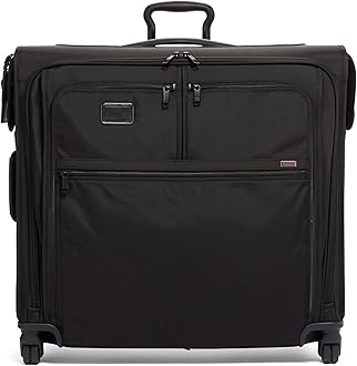 Alpha Extended Trip 4 Wheeled Garment Bag - 4-Wheeled Clothing Bag for Hanging Suits, Dresses & Coats - With TSA Lock - Black