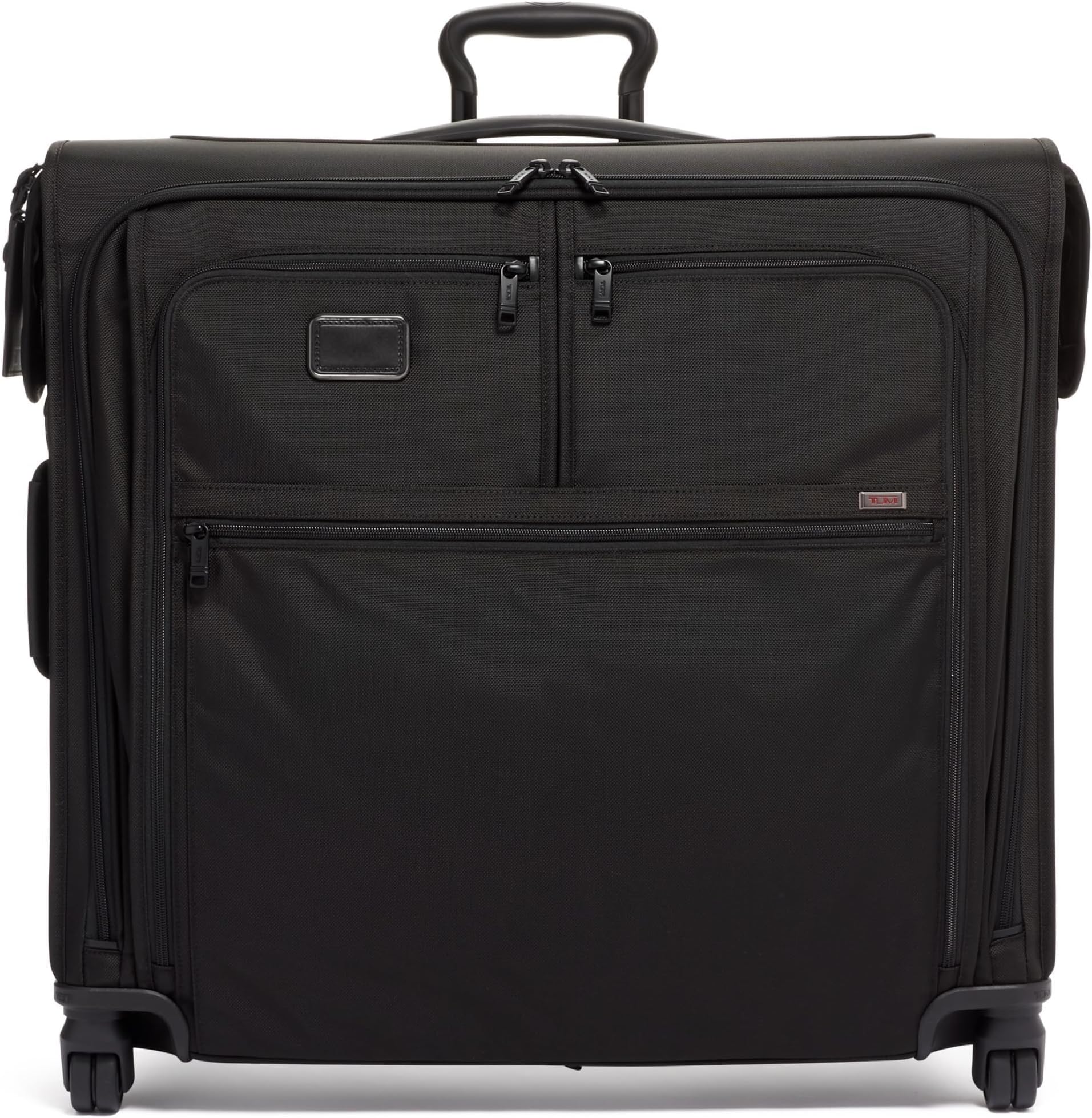 Alpha Extended Trip 4 Wheeled Garment Bag - 4-Wheeled Clothing Bag for Hanging Suits, Dresses & Coats - With TSA Lock - Black