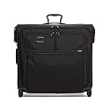Alpha Extended Trip 4 Wheeled Garment Bag - 4-Wheeled Clothing Bag for Hanging Suits, Dresses & Coats - With TSA Lock - Black