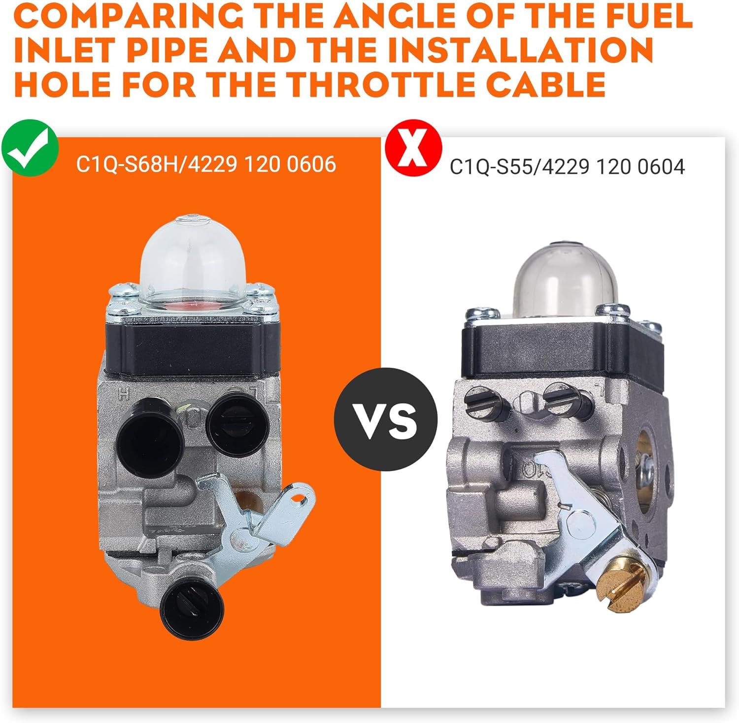 Hipa BG55 Carburetor for STHIL BG85 BG 55 BG65 SH85 SH55 SH85C BG55Z SH55C BG45 BG46 SH55Z SH85DZ SH85Z BG46DZ BG46Z BG65DZ BG65Z BG85DZ BG85Z Leaf Blower 4229 120 0606 C1Q-S68