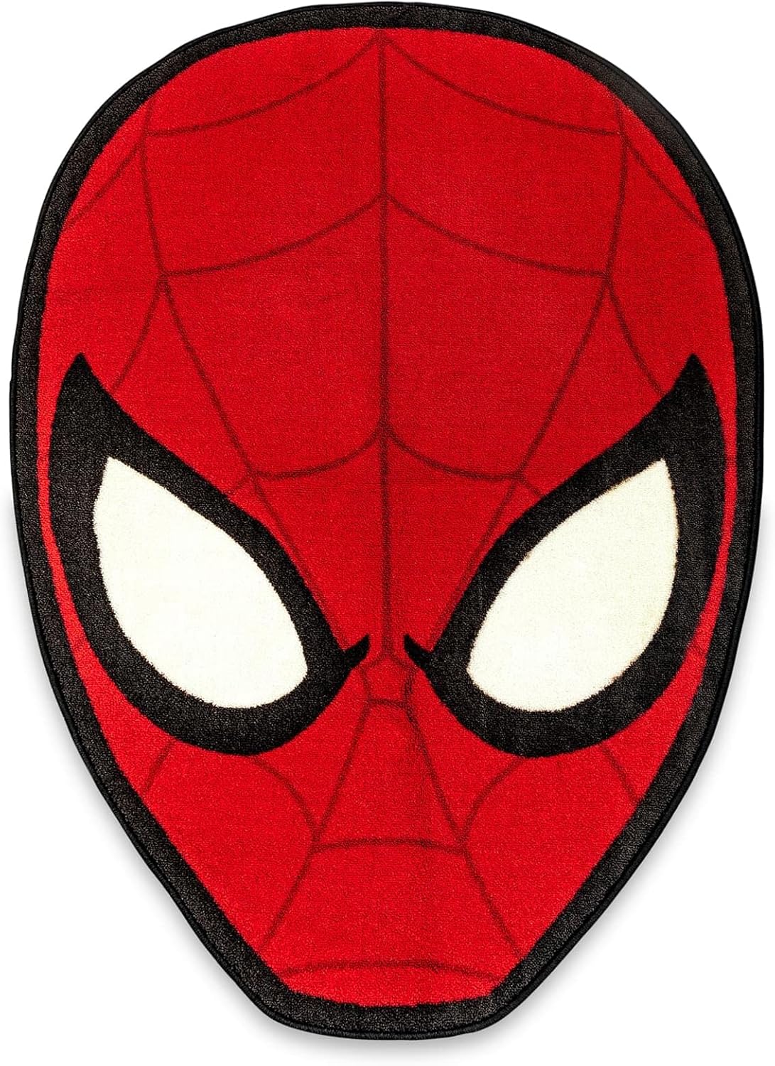 Ukonic Marvel Spider-Man Mask Printed Area Rug | Indoor Floor Mat, Accent Rugs for Living Room and Bedroom, Home Decor for Kids Playroom | Comic Book Gifts and Collectibles | 52 x 35 Inches