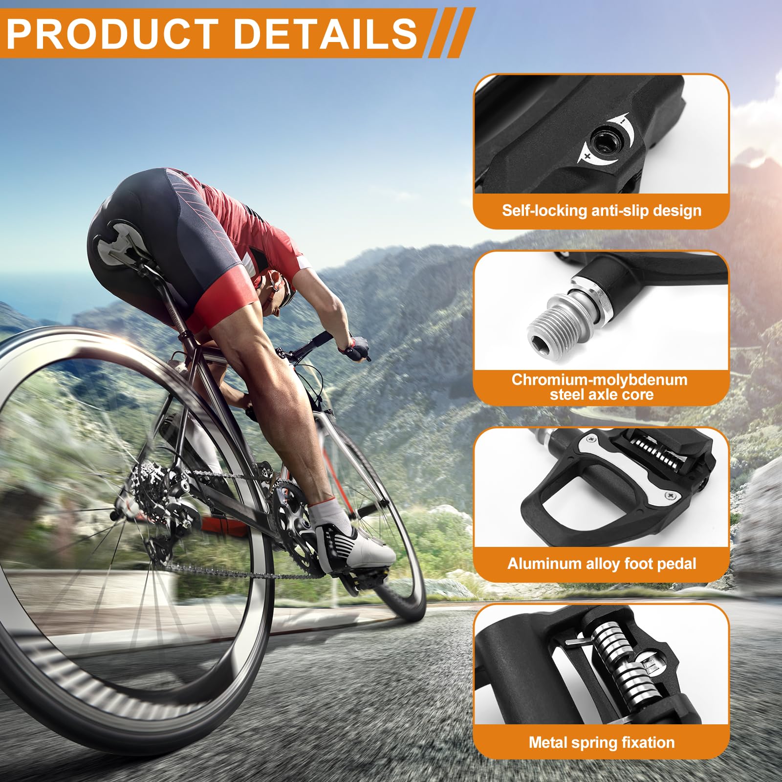 Pedales Bicicleta Carretera Pedal De Bicicleta Speed Shimano Spd