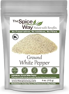 The Spice Way Ground White Pepper - (4 oz) pure pepper powder