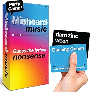 Comprar Divertidas tarjetas de juegos musicales, juegos de música mal escuchados para adultos y adolescentes, adivina la canción o artista con 500 tarjetas líricas sin sentido, divertidos juegos de música