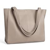 Genuine Leather Tote Bag for Women Work&comma; Women&apos;s Leather Shoulder Bags Purses Satchel Handbags with Laptop Compartment