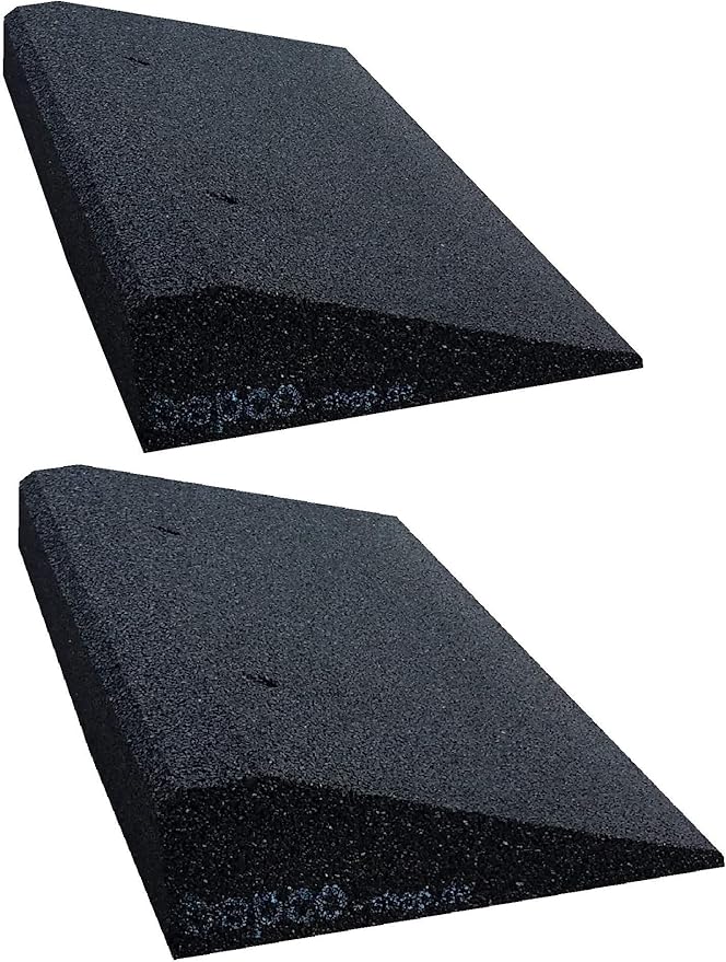 Rampa Per Marciapiede In Gomma 50x25x10 Cm - 2 Pezzi Con Maniglie, Portata Fino A 7T - Foto 10