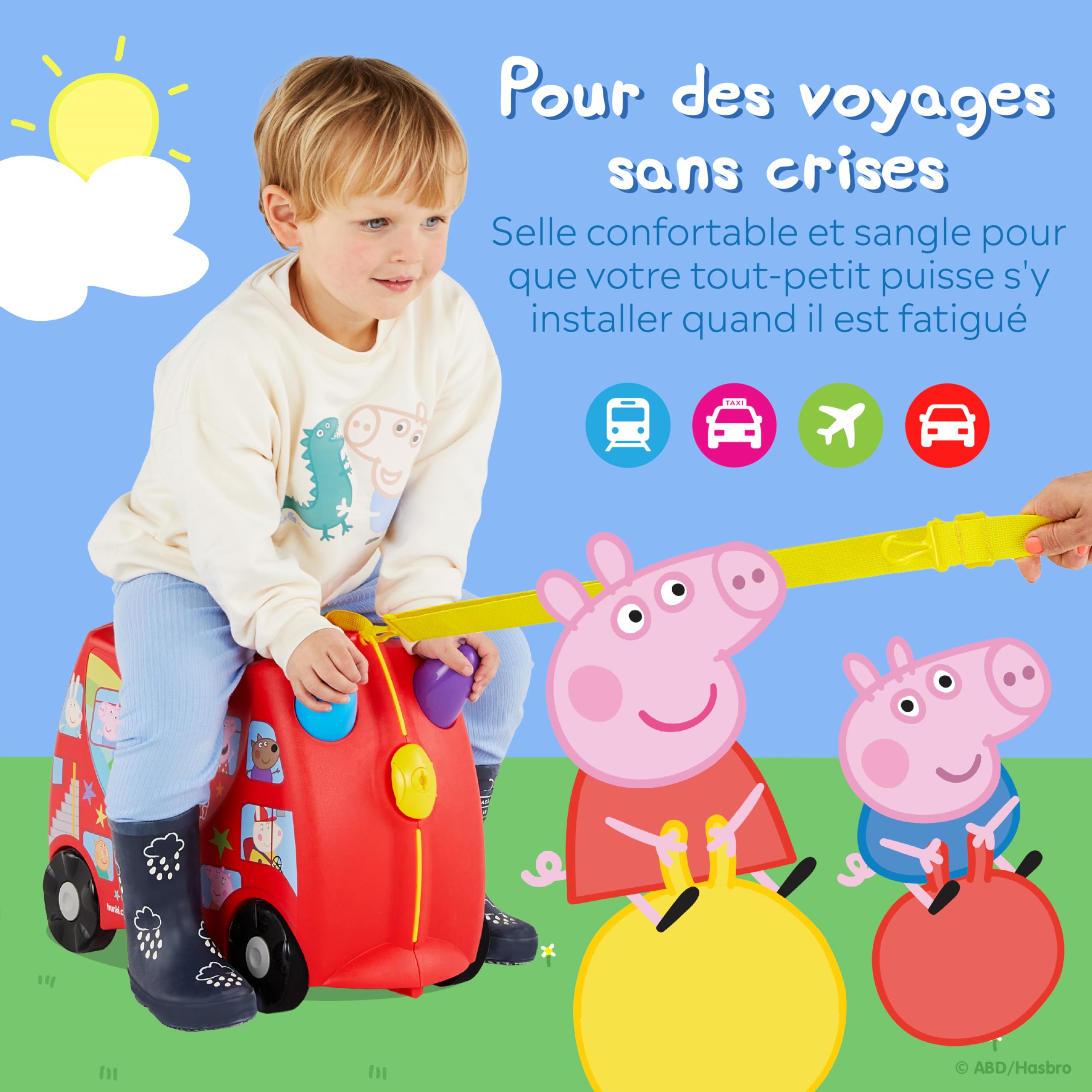 Trunki Valise Enfant – Valise Enfant – Bagage pour Enfant Cabine – Valise à roulettes