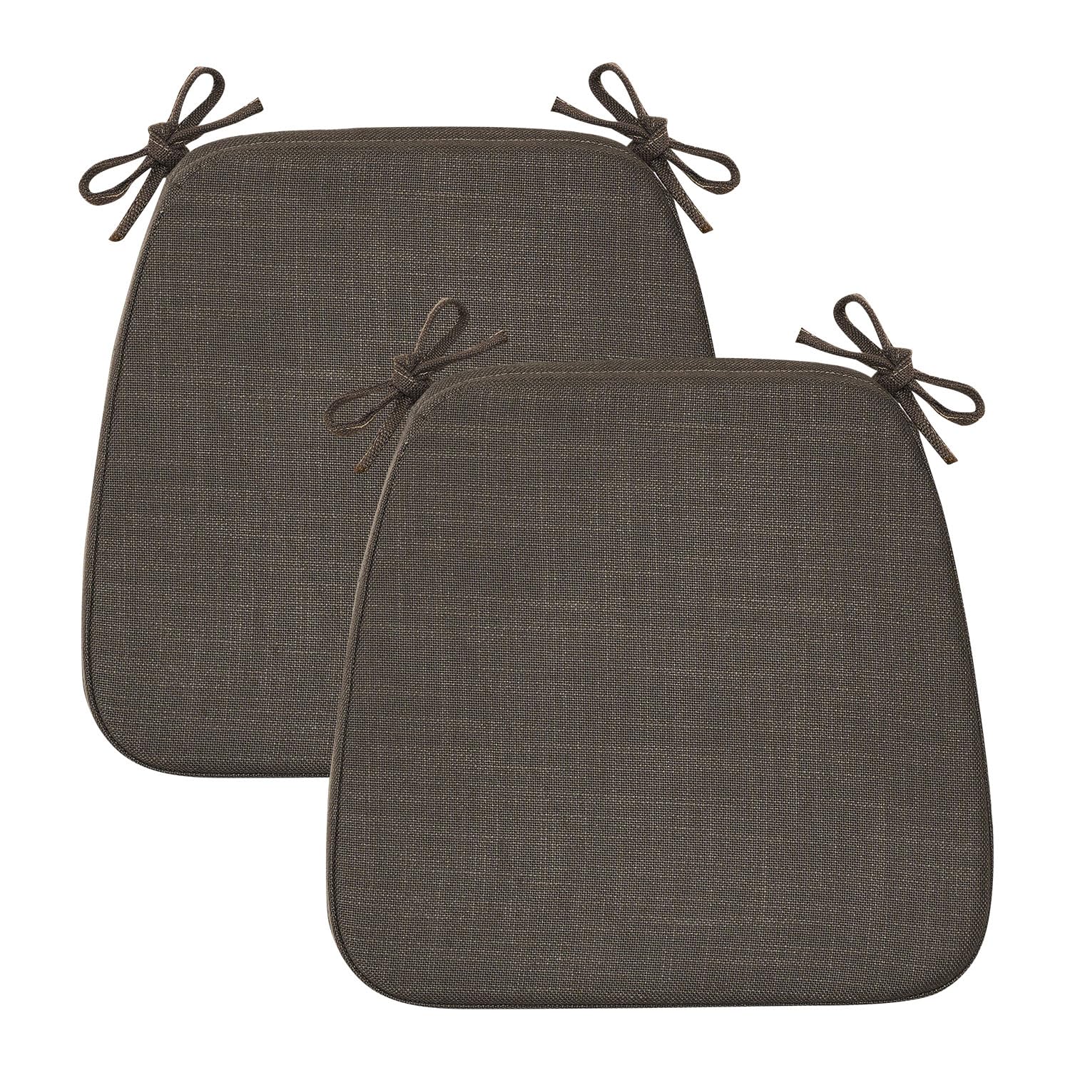 Nobildonna Gel-Infused Chair Cushions - 2 Inch Thick Seat Pads With Non-Slip Cover, Set Of 2