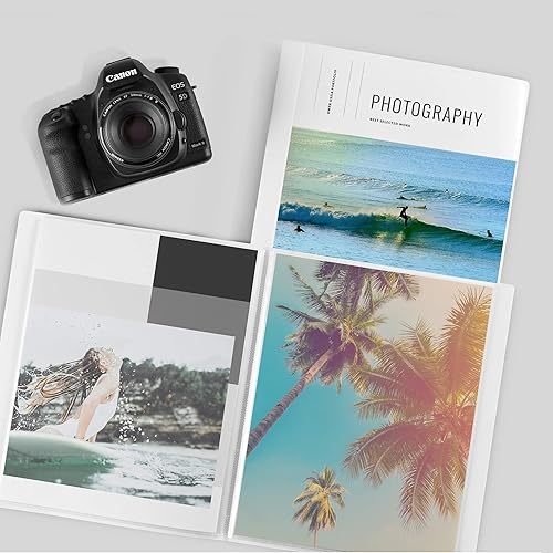 Miniatura 6 de AVERY Libro de presentación clásico, ventana frontal transparente para página de título, 12 páginas antiadherentes, 1 libro blanco (47671) (paquete