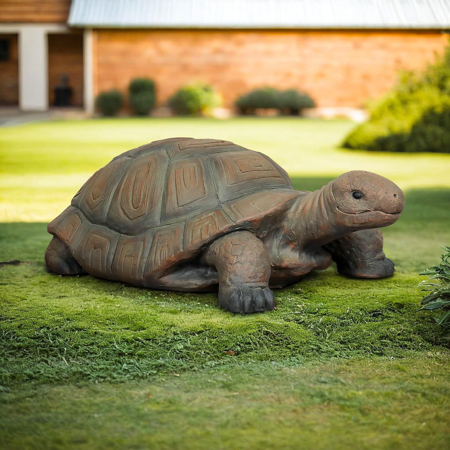 SKYFIRE Turtle Statues for Garden - 34.2” x 18.1” x 11.4” Fiber Reinforced Concrete Figurine Statue, Garden Sculptures & Statues Decor for Outdoors, Lawn, Yard - Outdoor Ornaments Gardening Gifts