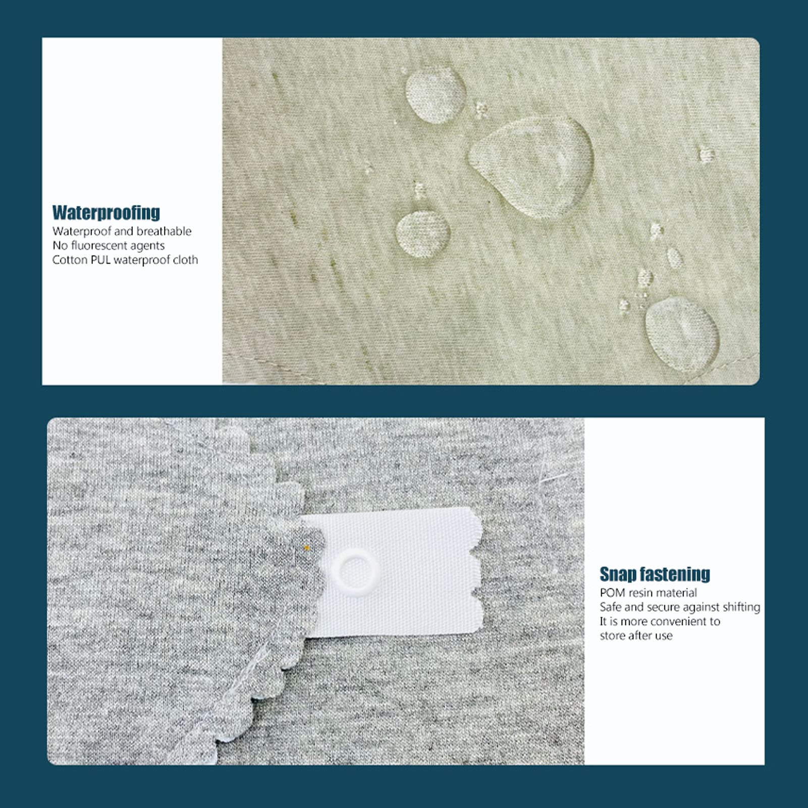 Wiederverwendbare Stoff-Slipeinlagen, Ultraweiches Graphen, Atmungsaktiv, Sehr Saugfähig, Auslaufsicher, Waschbar, Damenbinden für Frauen, Menstruationspflege, 4er-Pack (L)