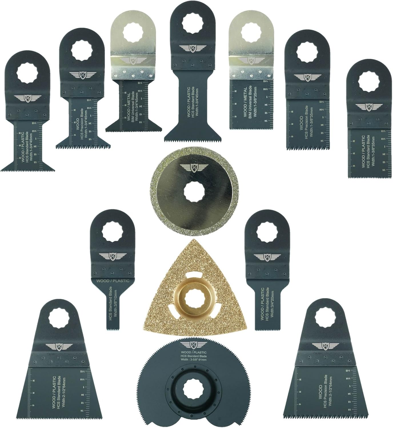 14 x TopsTools RVK14 Mix Blades Compatible with Draper MT250A 23038, MT250 31328, WICKES 235510