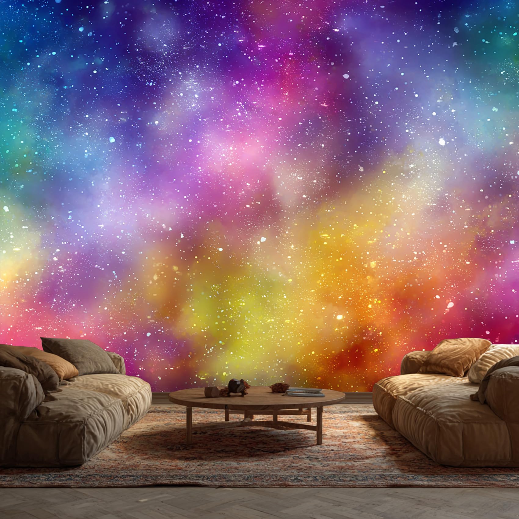 Spiral Galaxy Wallpaper - Milky Way Universe Outer Space Wall Mural - Wall Murals for Living Room Bedroom - Photo Wallpaper & Home Decor Art - 390 x 260 cm A-7069