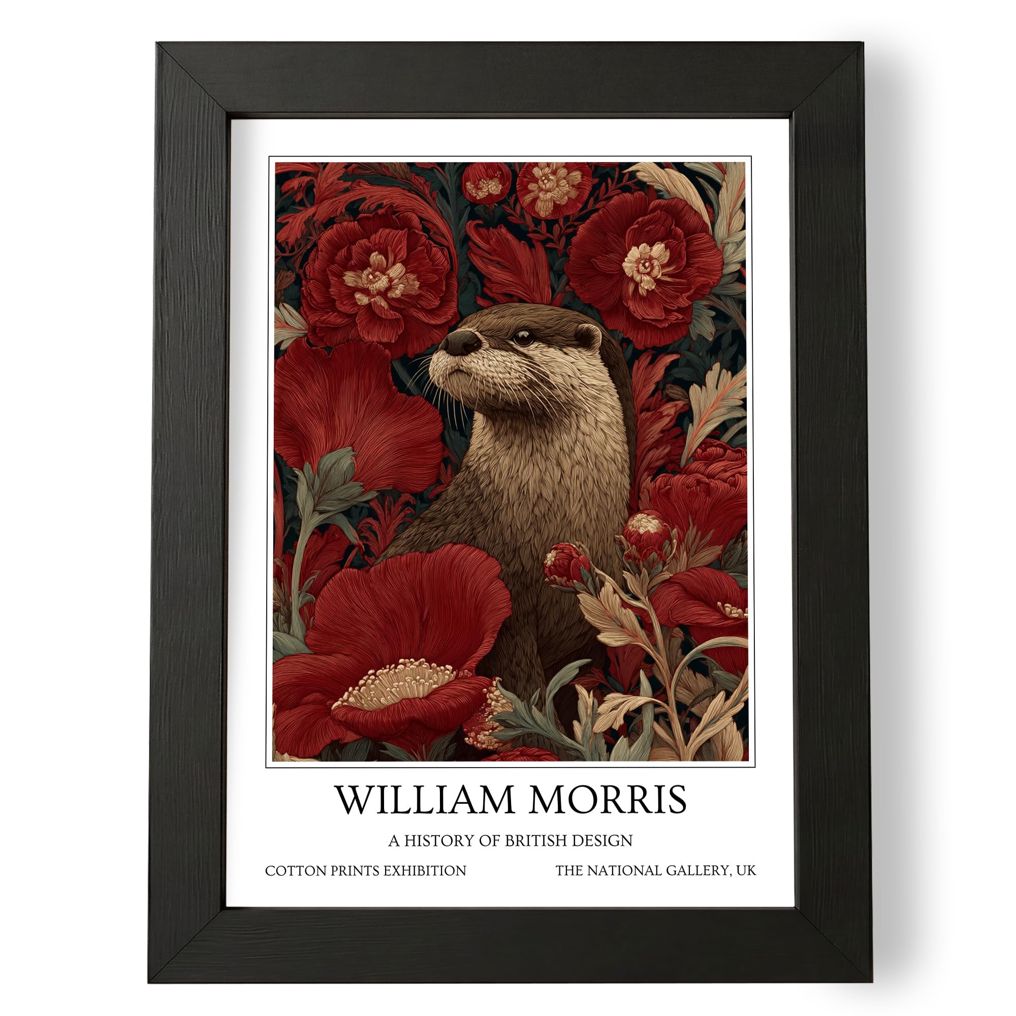 Fans Favourites William Morris - Vintage Art Noevua British Prints, Botanical Wall Art, A History of British Design Collection (Otter, A3, Unframed) — image 1