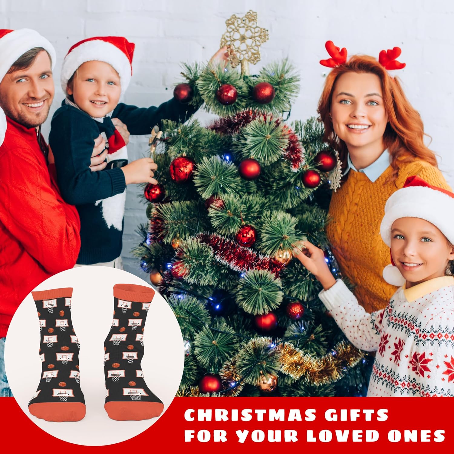 FOURSTUFF Ski, Cycling, Basketball, Golf, Pickleball, Softball, Volleyball, Wrestling, Soccer - Sports Socks for Women Men - Image 2