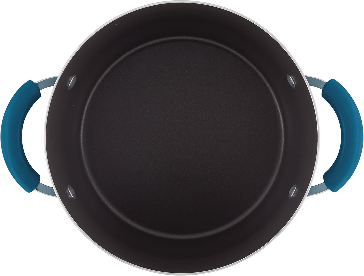 Rachael Ray Brights Nonstick Stock Pot/Stockpot with Lid - 6 Quart, Blue: Home & Kitchen
