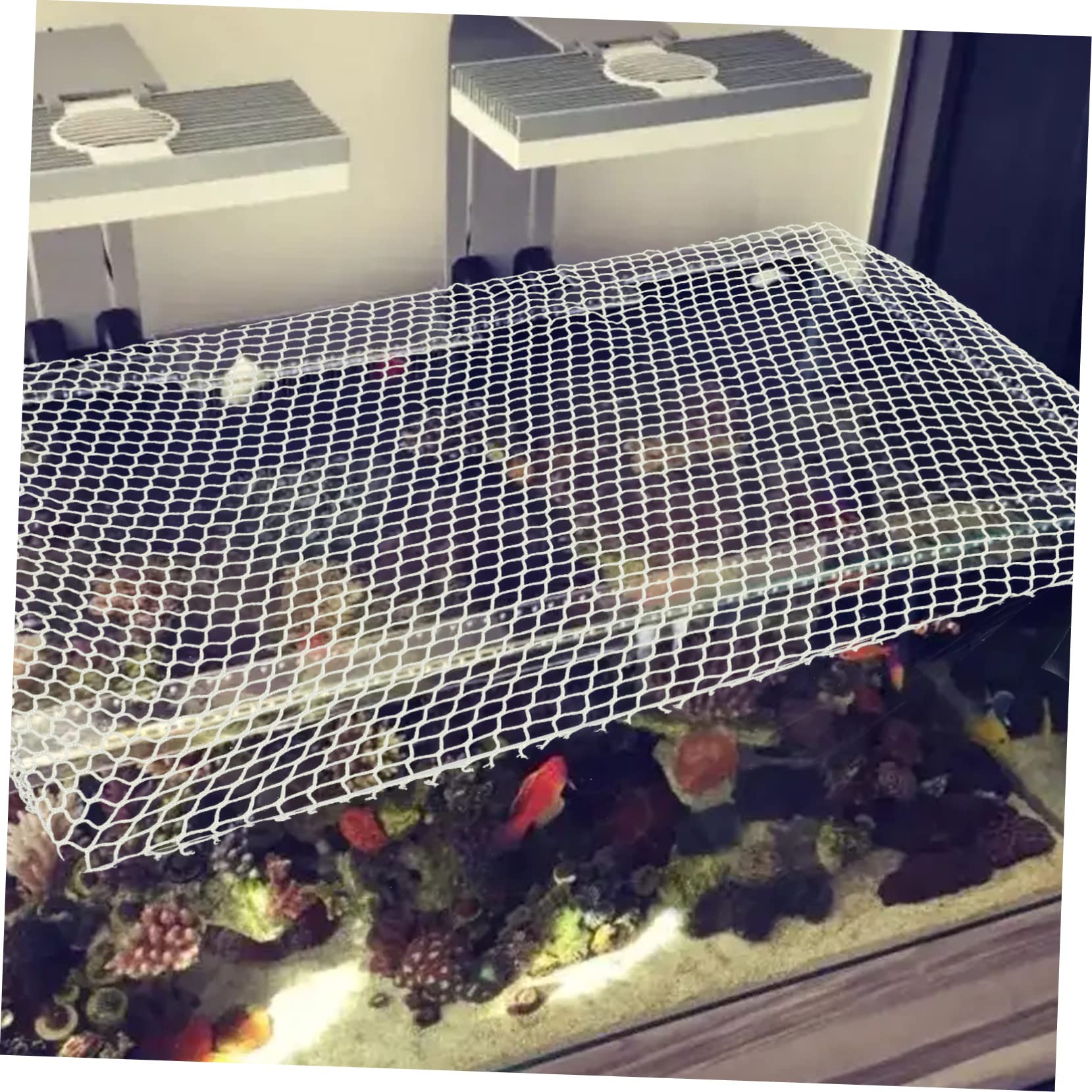 Filet Anti-Saut pour Aquarium Maille à Monter -même Protection Tortues Poissons