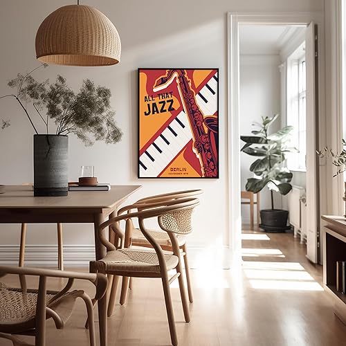 Vista 165 de Poster Master Póster de jazz vintage, impresión retro del festival de jazz de París, arte musical, regalo ideal para hombres, mujeres, músicos