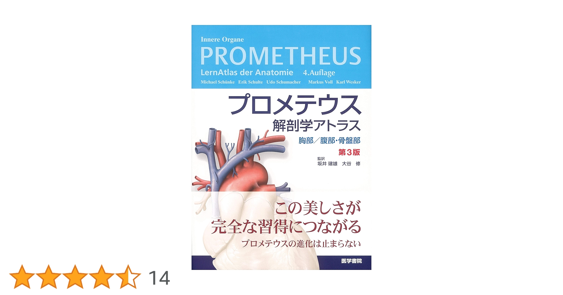 プロメテウス解剖学アトラス 胸部/腹部・骨盤部 プロメテウス解剖学アトラス 胸部/腹部・骨盤部 第3版 | 坂井