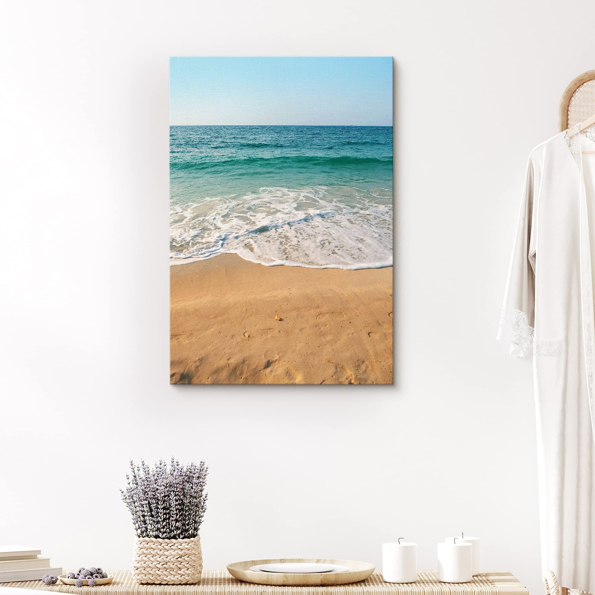 Amazon.com: SIGNFORD Canvas Print Wall Art Sandy Beach Shore