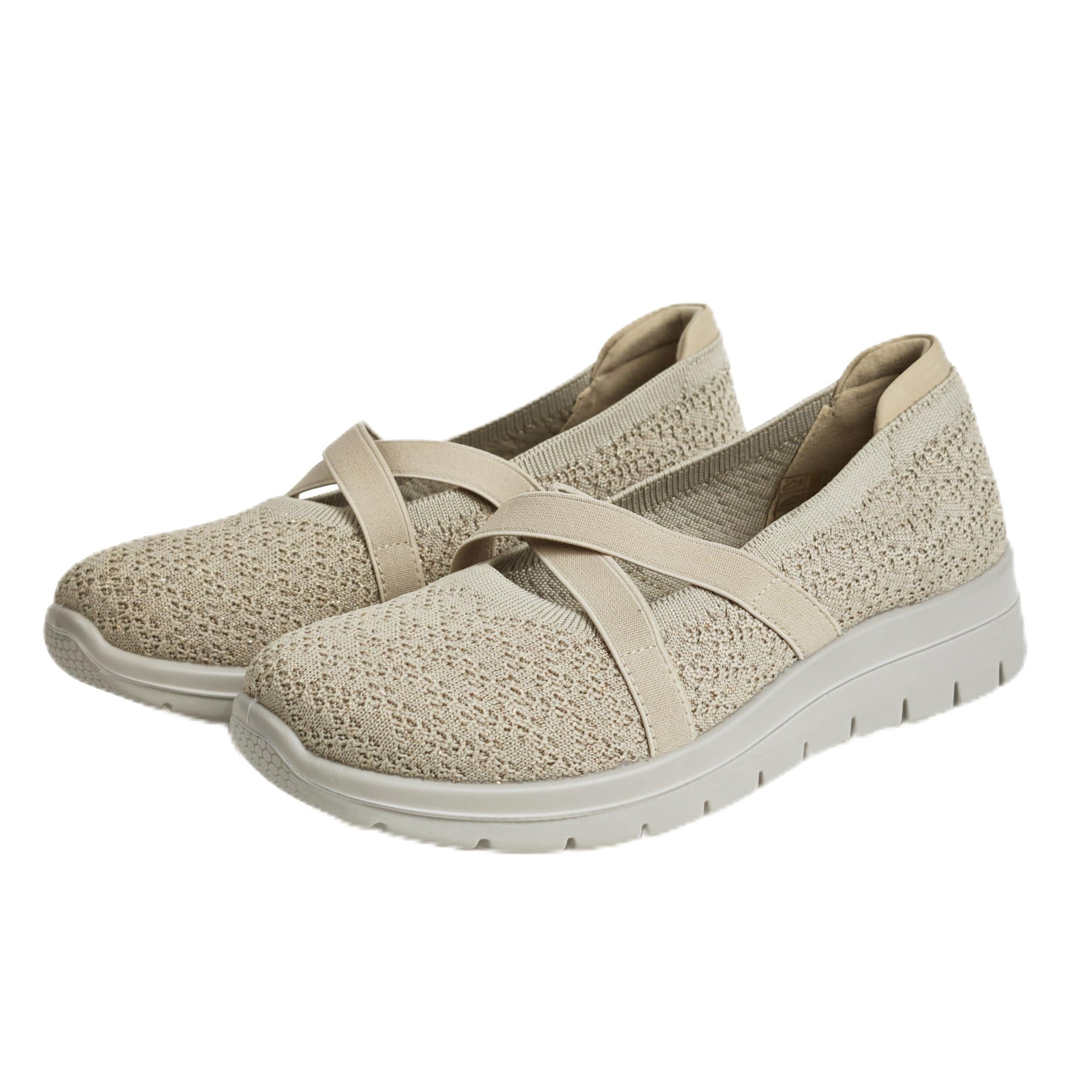 Scarpe Comfort Donna Slip On Elastiche Ballerine Comode Leggere Traspiranti Antiscivolo Casual