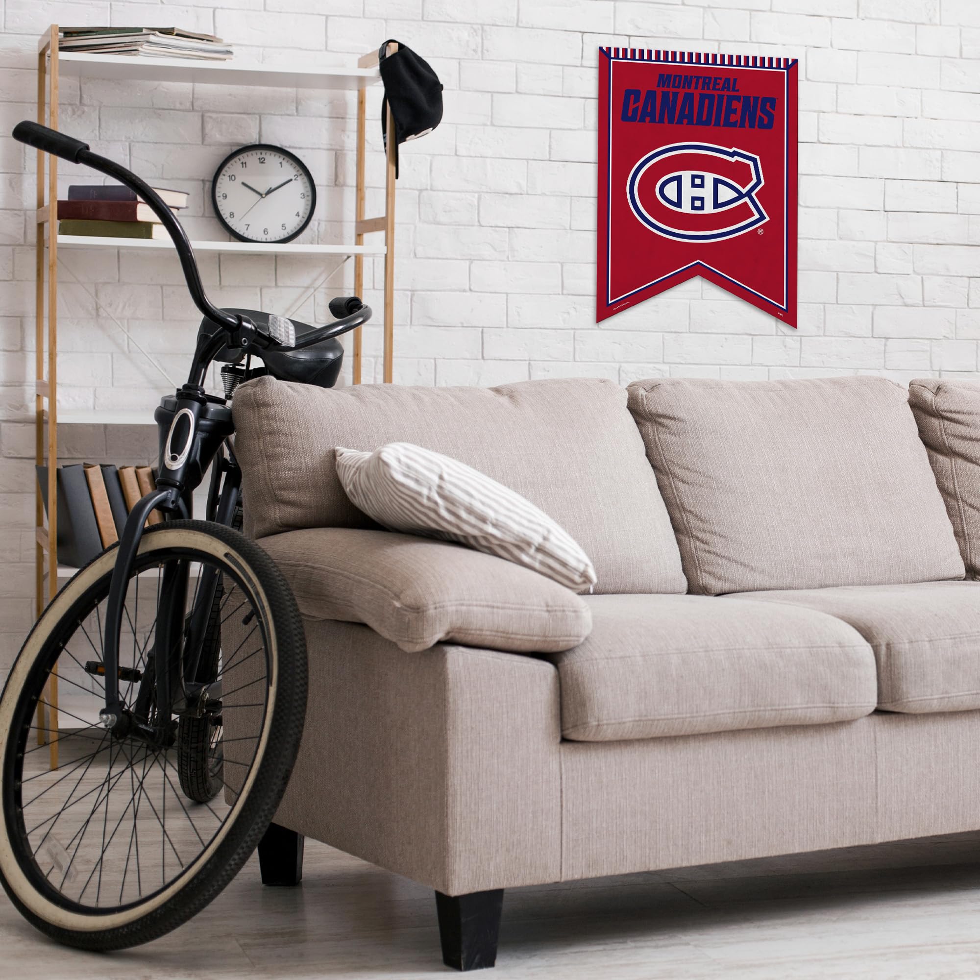 Rico Industries Fanion en feutre de hockey des Canadiens de Montréal de la LNH 45,7 x 61 cm